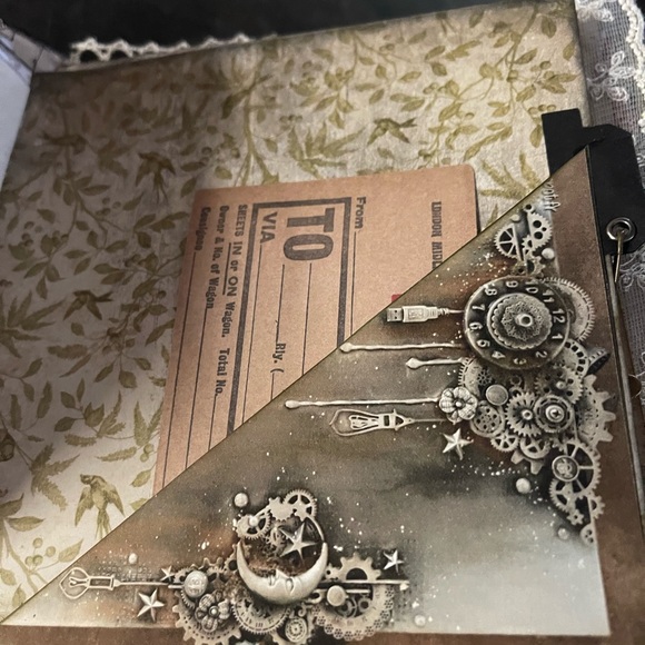 SOLD. Steam punk junk journal sold for 95.00 - Picture 11 of 16